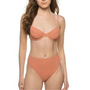 WeWoreWhat Full Coverage Underwire Bikini Top & High Rise Bikini